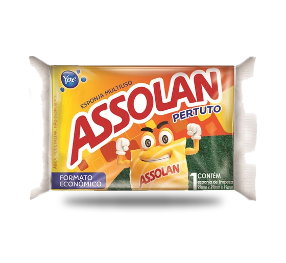 Esponja de Limpeza Assolan Multiuso Pertuto