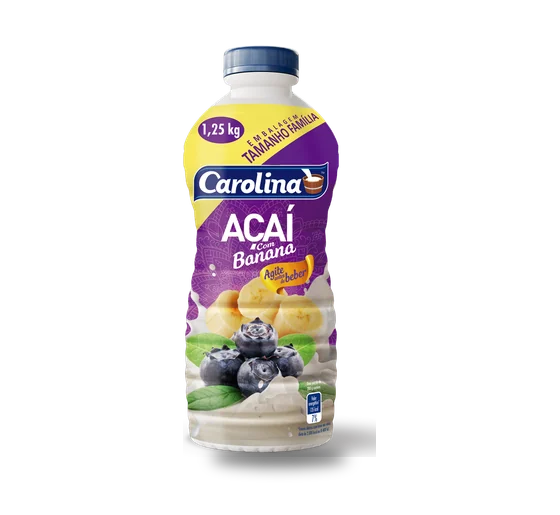 Bebida Láctea Carolina Açaí/Banana 1250g