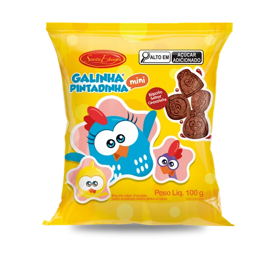 Rosquinha Santa Edwiges Galinha Pintadinha Chocolate 100g