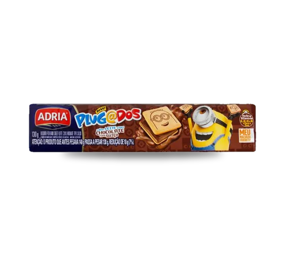 Biscoito Recheado Adria Plugados 130g