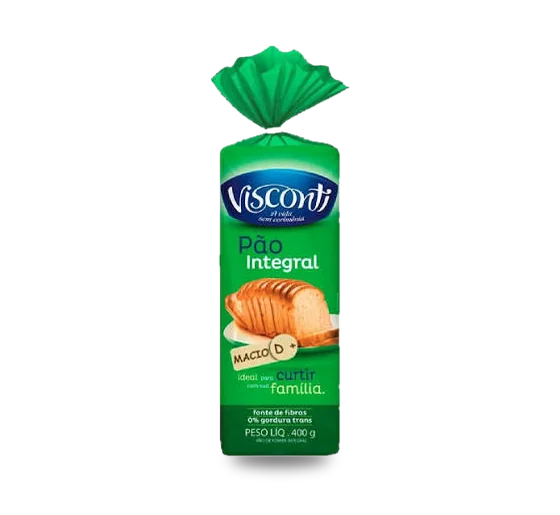 Pão de Forma Visconti Integral 400g