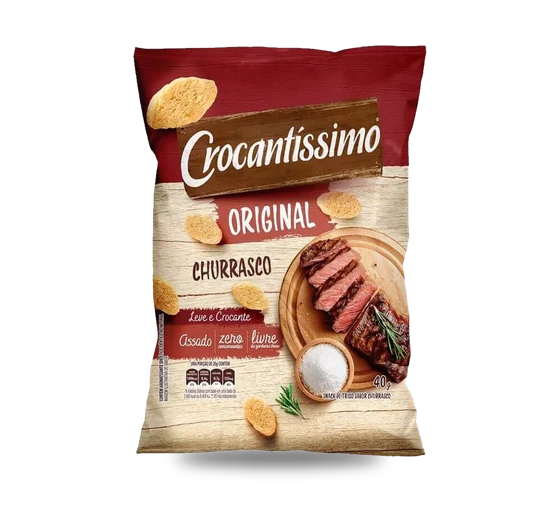 Salgadinho Bimbo Croc Churrasco 45g
