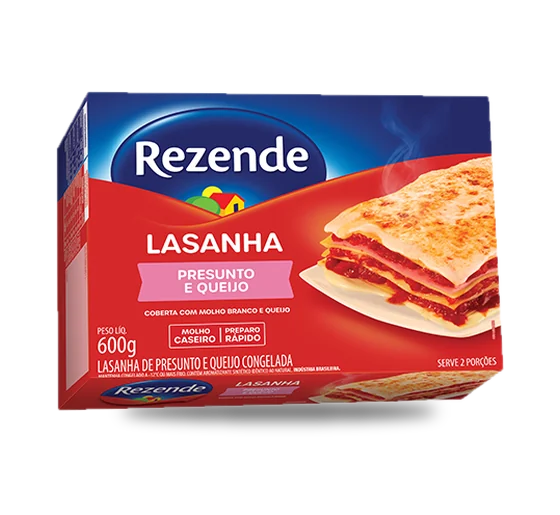Lasanha Massa Leve Presunto/Queijo 600g
