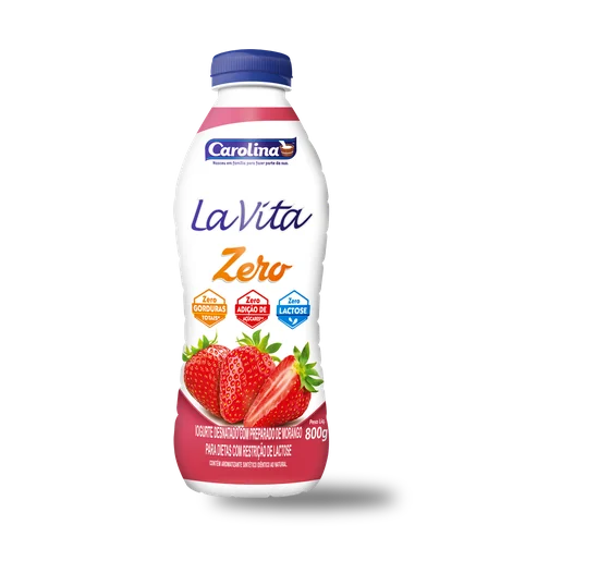 Iogurte Carolina Zero Morango 800g