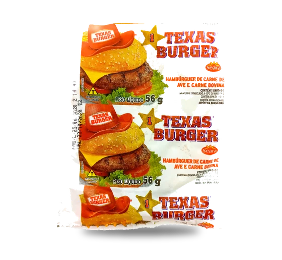 Hambúrguer Seara Texas Burguer Bovina 56g