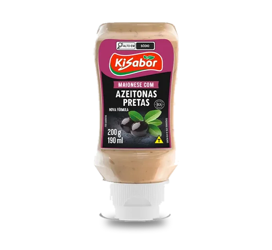 Maionese Kisabor Azeitona Preta 200g
