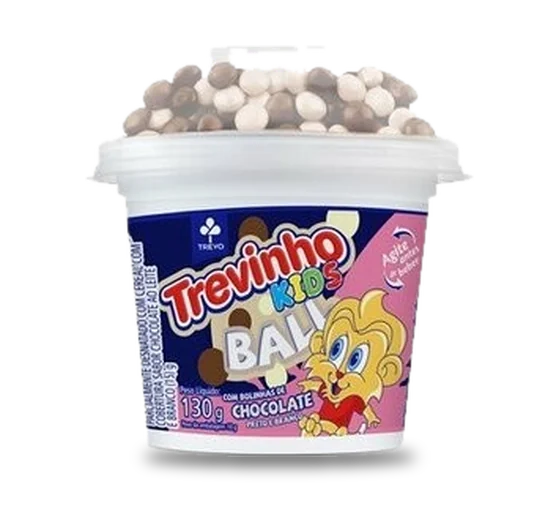 Iogurte com Cereal Trevinho Ball Bolão Chocolate 130g