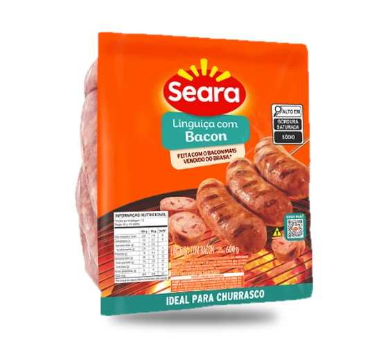 Linguiça Seara Bacon 600g