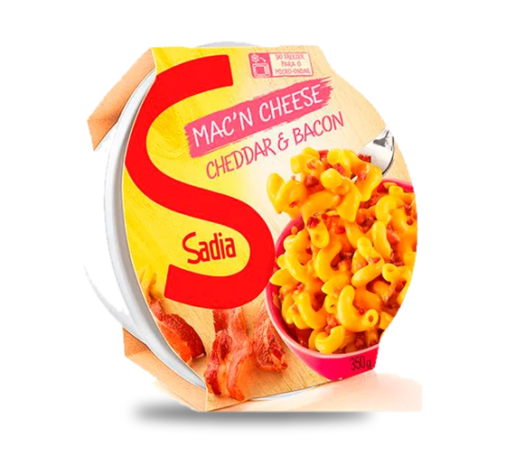 Macarrão Sadia Hot Bowls Cheddar/Bacon 300g