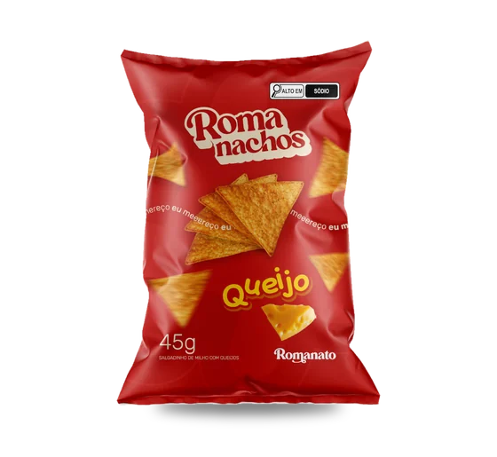 Salgadinho Roma Nachos Queijo 45g