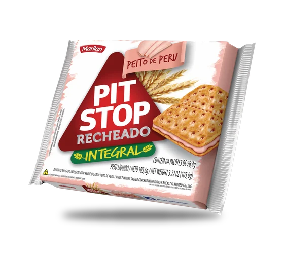 Biscoito Recheado Marilan Pit Stop Peito Peru 91g