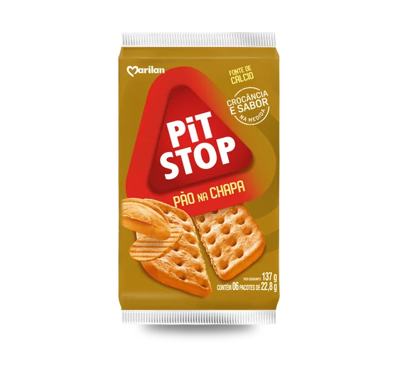 Biscoito Salgado Marilan Pit Stop Pão na Chapa 132g