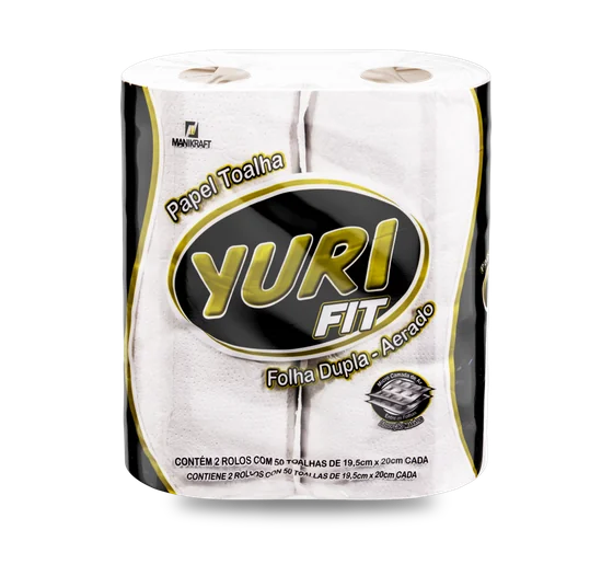Papel Toalha Yuri Fit 2 rolos