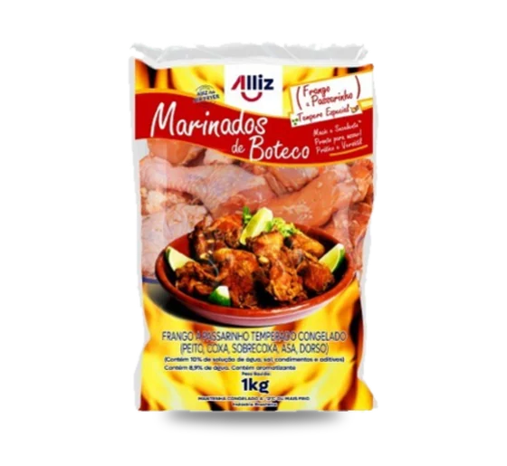 Frango a Passarinho Alliz Temperado 1kg