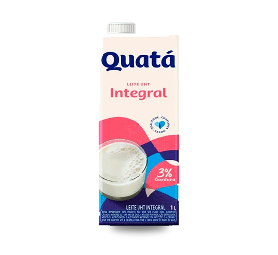 Leite Longa Vida Quatá Integral 1L