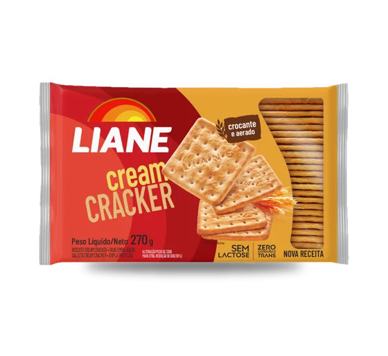 Biscoito Cream Cracker Liane Fermentação Natural 270g
