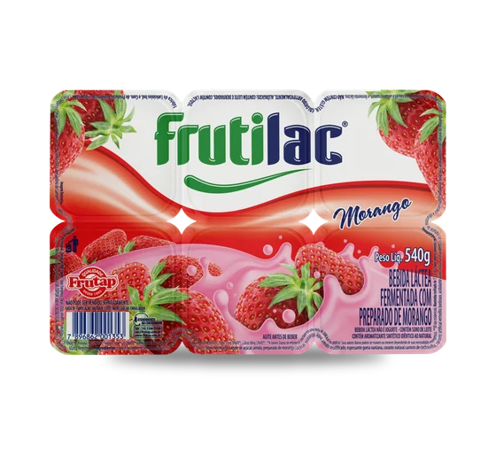 Bebida Láctea Frutilac Morango 540g