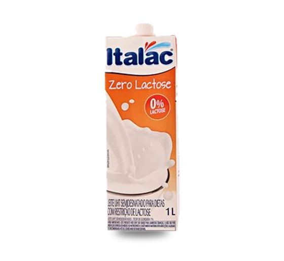 Leite Longa Vida Italac Zero Lactose Semidesnatado 1L