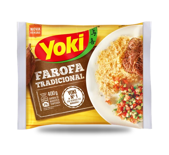 Farofa de Mandioca Yoki Temperada 400g