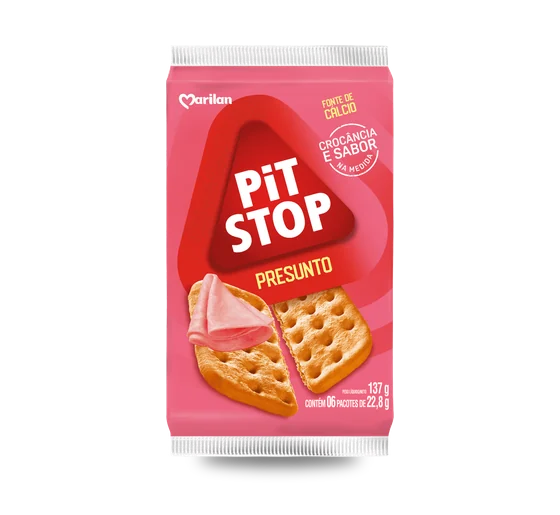 Biscoito Salgado Marilan Pit Stop Presunto 137g