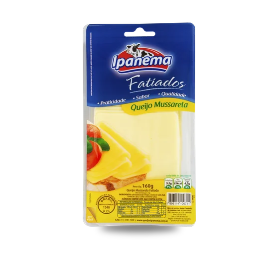 Queijo Muçarela Ipanema Fatiado 150g